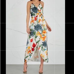 Alice & Olivia Susana Floral Midi Dress